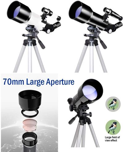 20X-500X Telescope, Astronomy Telescope for Beginners, Kids Telescope Tripod and Backpack, Beat Gift for Kids Adults, Watching The Scenery and Night Sky in Saudi Arabia