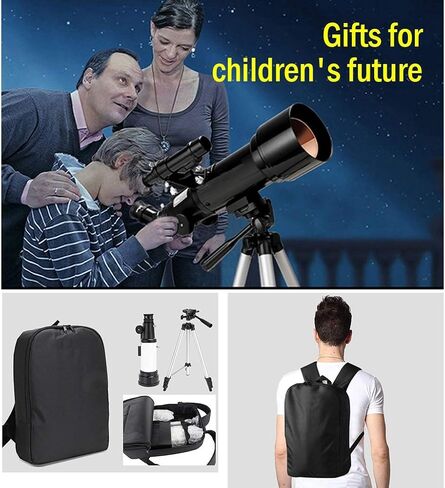 20X-500X Telescope, Astronomy Telescope for Beginners, Kids Telescope Tripod and Backpack, Beat Gift for Kids Adults, Watching The Scenery and Night Sky in Saudi Arabia