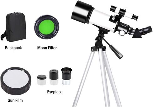 20X-500X Telescope, Astronomy Telescope for Beginners, Kids Telescope Tripod and Backpack, Beat Gift for Kids Adults, Watching The Scenery and Night Sky in Saudi Arabia