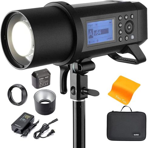 Godox Flash Strobe AD400 Pro AD400Pro All-in-One Outdoor Studio Monolight 400W Photographic Lighting for Canon Sony Nikon Fuji Olympus Panasonic Camera TTL 2.4G HSS GN72-30W LED Modeling Lamp in Saudi Arabia