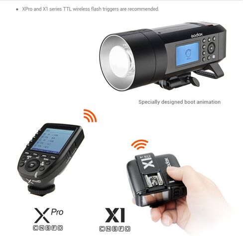 Godox Flash Strobe AD400 Pro AD400Pro All-in-One Outdoor Studio Monolight 400W Photographic Lighting for Canon Sony Nikon Fuji Olympus Panasonic Camera TTL 2.4G HSS GN72-30W LED Modeling Lamp in Saudi Arabia