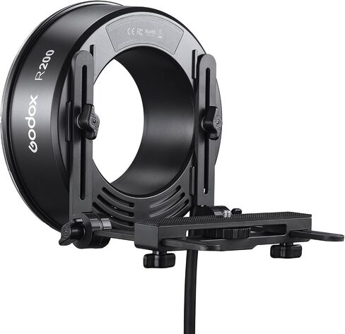 Godox R200 Ring Flash Head with Bag Compatible for AD200/AD200Pro Flash Strobe Speedlite Monolight, 200Ws High Power for Outdoor Portrait Shooting and Wedding Shooting in Kuwait