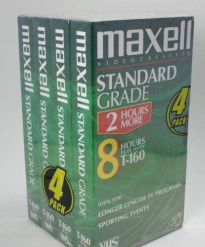 Maxell Standard Grade T 160 أشرطة تسجيل فارغة in Saudi Arabia