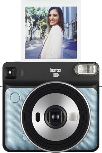 Fujifilm Instax Square SQ6 - Instant Film Camera - Aqua Blue in Saudi Arabia