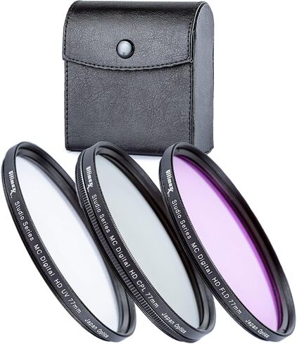 Ultimaxx 52MM Complete Lens Filter Accessory Kit for Lenses with 52MM Filter Size: 6PC Gradual Color Filter Set + UV CPL FLD Filter Set + Macro Close Up Set (+1 +2 +4 +10) in Saudi Arabia