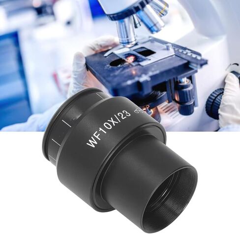 30mm Interface Microscope 30mm Microscope Eyepiece Microscope Lens Lens Wide Angle WF10X/23 Diopter Eyepiece with Sheath in Kuwait