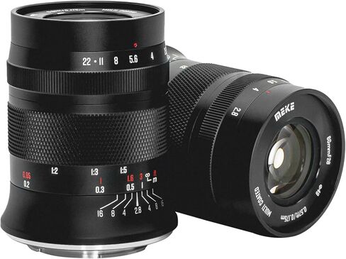 Meike 60mm f2.8 Large Aperture APS-C Macro Lenses Manual Focus Prime Fixed Lens Compatible with Olympus EM1 M5 M10 EP5 EPL3 PL5 Panasonic Lumix GM1 GM2 GX1 GX Mirrorless M4/3 Mount Cameras in Saudi Arabia