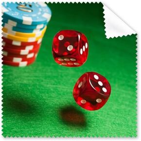Dice Chips Green Table Photo Cleaning Cloth Phone Screen Glasses Cleaner 5pcs in Kuwait
