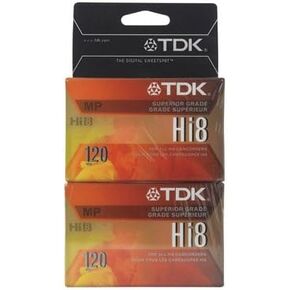 4 each: Tdk Camcorder Tape 8mm (P6-120HPL2TGA) in Saudi Arabia