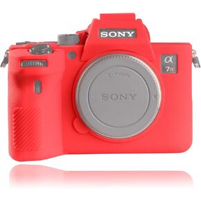 حافظة كاميرا سهلة الغطاء لكاميرا Sony Alpha 7R IV A7R IV A7RIV α7R IV A7R4 A7RM4 ILCE-7RM4، سطح نسيجي، مضاد للخدش، غطاء حماية من مطاط السيليكون الناعم (مموه)
