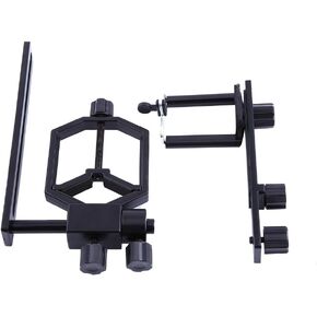 Telescope Adapter, Metal C-Type Telescope Spotting Scope Adapter, Cellphone Bracket Mount Adapter for Any Point-and-Shoot Digital, SLR, DSLR Cameras and Phones in Kuwait