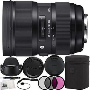 Sigma 588954 24-35mm f/2 DG HSM Art Lens for Canon EF + 10PC Accessory Kit in Saudi Arabia