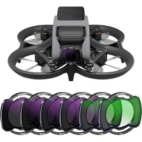 NEEWER Upgraded Snap On ND/CPL/UV Filter Set Compatible with DJI Avata Pro Mini FPV, 6 Pack ND8/ND16/ND32/ND64/UV/CPL Multi Coated HD with Anti Drop Off More Secure Improved Fitment/Aluminum Frame in Kuwait