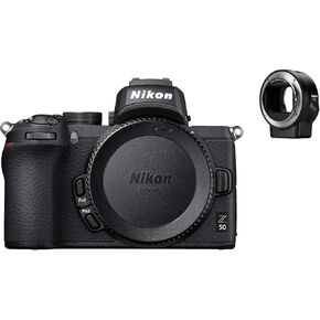 Nikon Z50 + Z DX 16-50mm Mirrorless Camera Kit (209-point Hybrid AF, High Speed Image Processing, 4K UHD Movies, High Resolution LCD Monitor) VOA050K001 in Kuwait