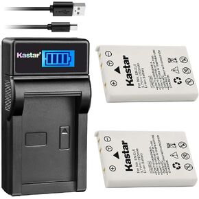 Kastar Battery (X2) & Slim LCD Charger for EN-EL5, ENEL5, MH-61 and Coolpix 3700, 4200, 5200, 5900, 7900, P3, P4, P80, P90, P100, P500, P510, P520, P530, P5000, P5100, P6000, S10 Cameras in Saudi Arabia
