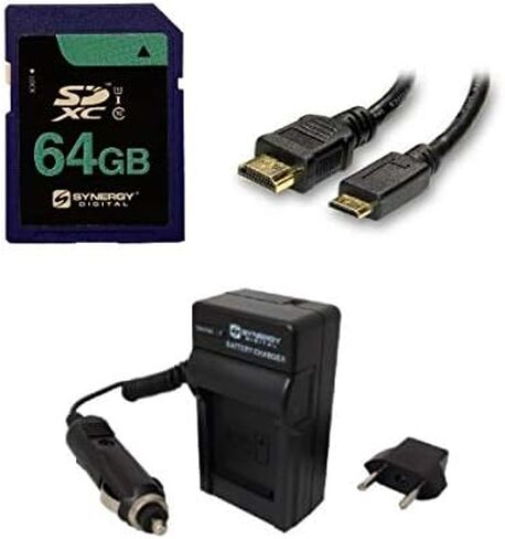 Accessory Kit Compatible with Synergy Digital, Works with Sony DSC-HX20V Digital Camera Includes: SDM-175 Charger, SDNPBG1 Battery in Kuwait
