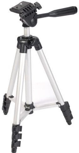 Ex-Pro Spirit Level Travel Tripod for Digital Camera - Silver in Saudi Arabia