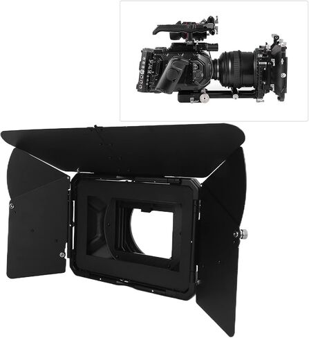 01 02 015 Camera Matte Box, Adjustable Universal Lightweight Carbon Fiber Matte Box Portable for FS5 Camera in Saudi Arabia