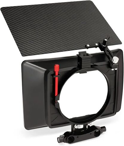 PROAIM MB-10 Lightweight Clip-On Camera Matte Box for 67mm-82mm, 114mm Lenses | Comes with 15mm Rod Adapter| for Run-Gun Shooting, Steadicam, Gimbal & Drone Use (MB-10-01) in Kuwait