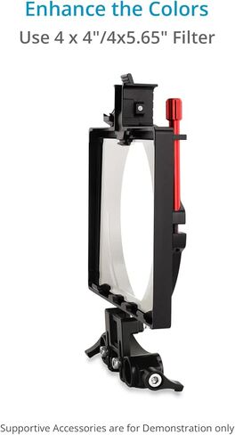 PROAIM MB-10 Lightweight Clip-On Camera Matte Box for 67mm-82mm, 114mm Lenses | Comes with 15mm Rod Adapter| for Run-Gun Shooting, Steadicam, Gimbal & Drone Use (MB-10-01) in Kuwait