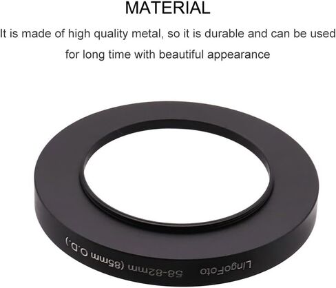 77-82/85mm Step Up Matte Box Adapter for 77mm Lens for 85mm Matte Box O.D | 44/46/48/49/52/54/55/58/60/62/67/72/77/82-82/85mm Front Step Up to 82mm Lens Filters/Lens Cap in Saudi Arabia