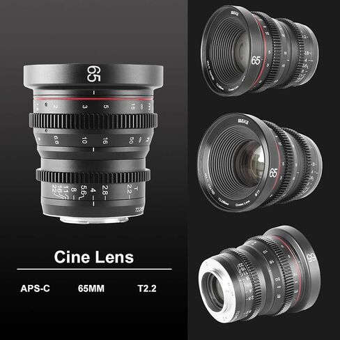 MEKE 65mm T2.2 Large Aperture Manual Focus fix Low Distortion Mini Cine Lens for Fujifilm X Mount Cameras X-H1 X-T3 X-T20 X-T10 X-T2 X-Pro2 X-E3 X-T1 X-A2 -T100 X-E1 X30 X70 X-M1 Zenith Digital Bay in Saudi Arabia