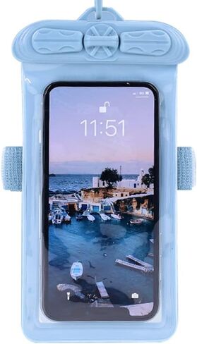Vaxson Phone Case, Compatible with Lowrance LMF-400 Waterproof Pouch Dry Bag [ Not Screen Protector Film ] Blue in Kuwait