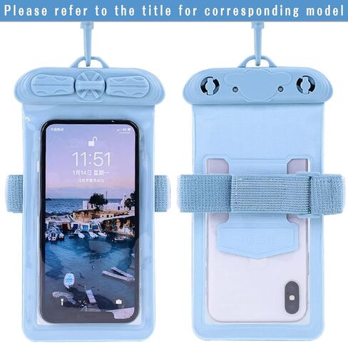 Vaxson Phone Case, Compatible with Lowrance LMF-400 Waterproof Pouch Dry Bag [ Not Screen Protector Film ] Blue in Kuwait