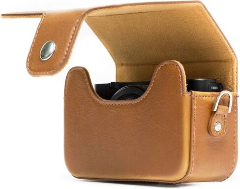 Megagear Sony Cyber-Shot Dsc-Hx80, Dsc-Hx90V, Dsc-Wx500 Leather Camera Case With Strap - Black - MG885 in Kuwait