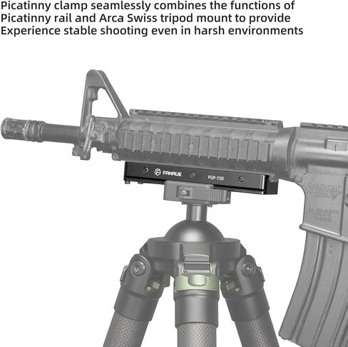 FANAUE Picatinny Arca Swiss Plate,Picatinny Rail to Arca Tripod Mount Adapter,Tripod Dovetail Adapter Mount,ompatibility with Any Arca-Swiss and Picatinny Rail in Saudi Arabia