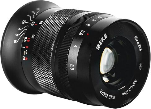 Meike 60mm F2.8 Magnification Macro Manual Focus APS-C Lens Compatible with Fujifilm X Mount Mirrorless Cameras X-T1 X-T2 X-T3 X-T4 X-T5 X-T10 X-T20 X-T100 X-T200 XPro1 X-S10 in Saudi Arabia
