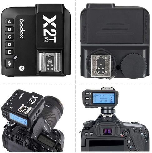 GODOX X2T-C TTL Trigger Flash for Canon EOS Cameras 1/8000s HSS TTL Manual Function Trigger with Clean Cloth in Saudi Arabia