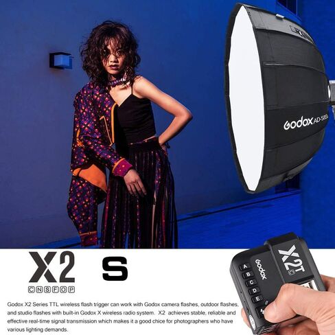 GODOX X2T-C TTL Trigger Flash for Canon EOS Cameras 1/8000s HSS TTL Manual Function Trigger with Clean Cloth in Saudi Arabia