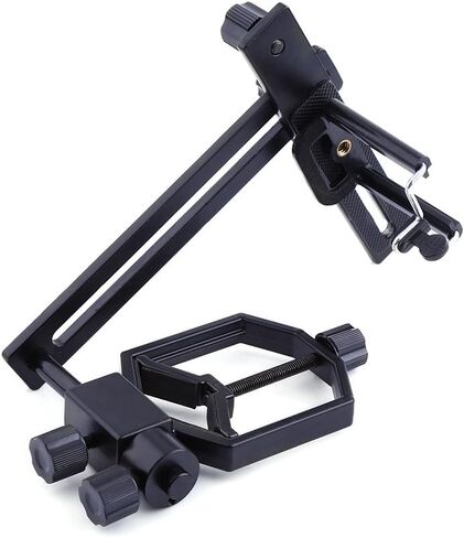 Telescope Adapter, Metal C-Type Telescope Spotting Scope Adapter, Cellphone Bracket Mount Adapter for Any Point-and-Shoot Digital, SLR, DSLR Cameras and Phones in Kuwait