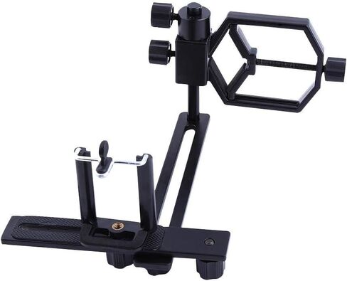 Telescope Adapter, Metal C-Type Telescope Spotting Scope Adapter, Cellphone Bracket Mount Adapter for Any Point-and-Shoot Digital, SLR, DSLR Cameras and Phones in Kuwait