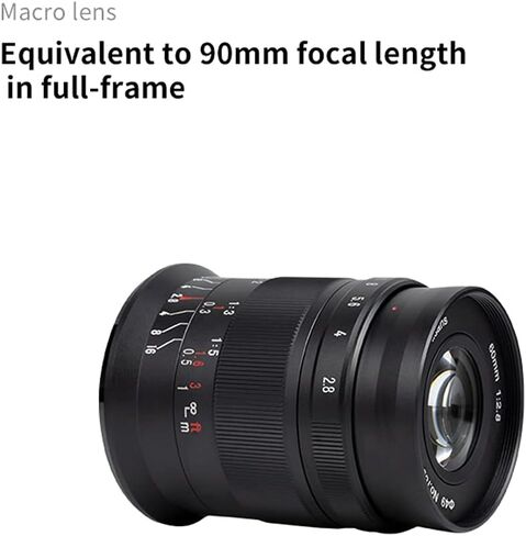 7artisans 60mm F2.8 II Macro Lens Manual Fixed Camera Lens for MFT M4/3 Mount Mirrorless Cameras E-PL1 E-PL2 E-PL3 E-PL5 E-PL6 E-PL7 GH2 GH3 GH4 GH5 GH5S GM1 GM5 GM7 GX1 GX7 GX8 in Saudi Arabia