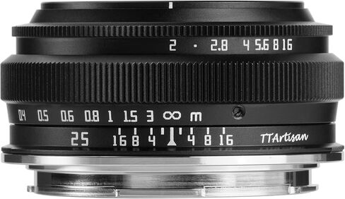 TTArtisan 25mm F2 Wide-Angle APS-C Camera Lens Large Aperture Manual Fixed Camera Lens for Leica/Sigma L Mount Leica：T、TL、TL2、CL、Sigma：FP（Camera Settings: APS-C Mode） in Kuwait