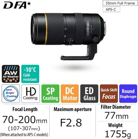 Pentax HD PENTAX-D FA★85mmF1.4ED SDM Prime Telephoto lens New-generation, Star-series lens Latest PENTAX Lens coating technologies Extra-sharp, high-contrast images Free of flare and ghost images in Saudi Arabia