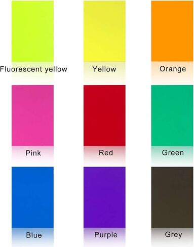YEZISS 9 Pack Correction Gel Light Filter Sheet Colored Overlays Transparency Color Film Plastic Sheets 11.7 by 8.3 Inches 9 Assorted Colors (11.7" * 8.3", 9 Color) in Saudi Arabia