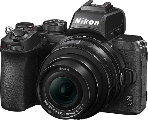 Nikon Z50 + Z DX 16-50mm Mirrorless Camera Kit (209-point Hybrid AF, High Speed Image Processing, 4K UHD Movies, High Resolution LCD Monitor) VOA050K001 in Kuwait
