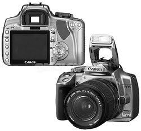 Canon Rebel XTi DSLR Camera with EF-S 18-55mm f/3.5-5.6 Lens (Silver) (OLD MODEL) in Saudi Arabia