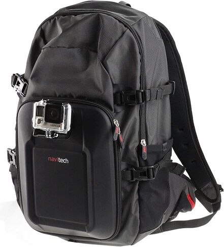 Navitech Action Camera Backpack & Blue Storage Case with Integrated Chest Strap - Compatible with APEMAN A100S Action Camera in Kuwait