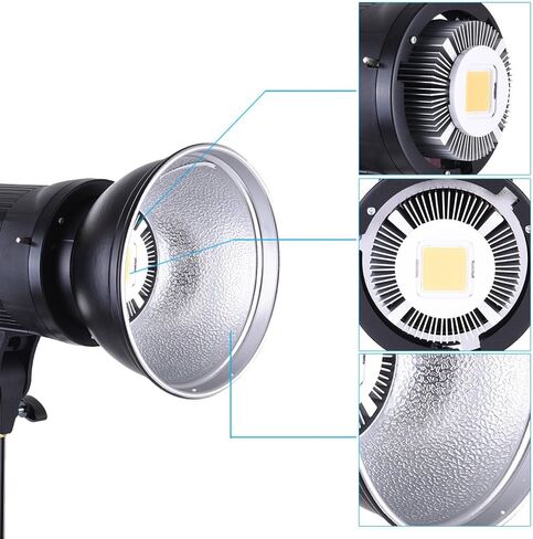 GODOX SL-60W LED Video Light with Barndoor Kit Bowens Mount for Photo Studio Photography Video Recording White Version in Kuwait