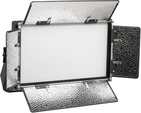 Ikan Lyra (3X) Bi-Color 3200K-5600K Soft Panel (3) 1 x Half Lighting Kit with Gold & V-Mount Battery Plate, Barn Dors, Stands and Case Included (LB5-3PT-KIT) - Black in Kuwait