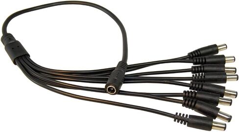 HQRP KIT: 12V DC 5A Power Supply Adapter with 8 Port DC Splitter Cable Cord for CCTV Security Camera System Plus HQRP Coaster in Saudi Arabia