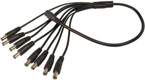 HQRP KIT: 12V DC 5A Power Supply Adapter with 8 Port DC Splitter Cable Cord for CCTV Security Camera System Plus HQRP Coaster in Saudi Arabia