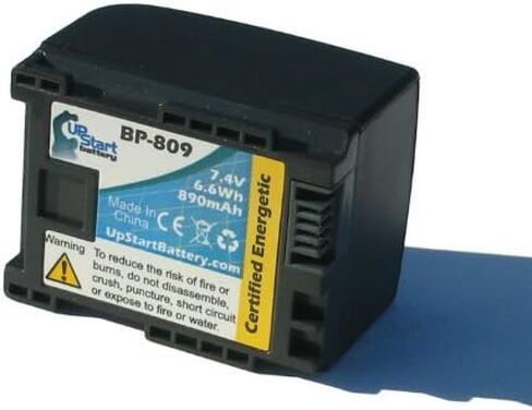 2 Pack - Replacement for Canon HF G20 Battery - Compatible with Canon BP-809 Digital Camcorder Battery (Decoded 890mAh 7.4V Lithium-Ion) in Saudi Arabia