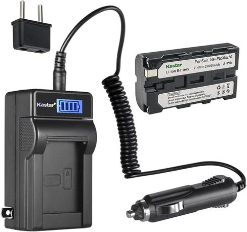 Kastar 2-Pack NP-F570 Battery and LCD AC Charger Compatible with CCD-TRV101 CCD-TRV15 CCD-TRV16 CCD-TRV17 CCD-TRV201 CCD-TRV215 CCD-TRV20 CCD-TRV25 CCD-TRV26 CCD-TRV27 CCD-TRV300 CCD-TRV3000 in Saudi Arabia