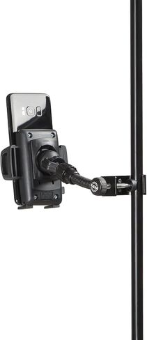 K&M 19747 Smartphone Holder Black Plastic 360° Rotatable Flexible Clamping Jaws for Tripod, Desk etc in Saudi Arabia