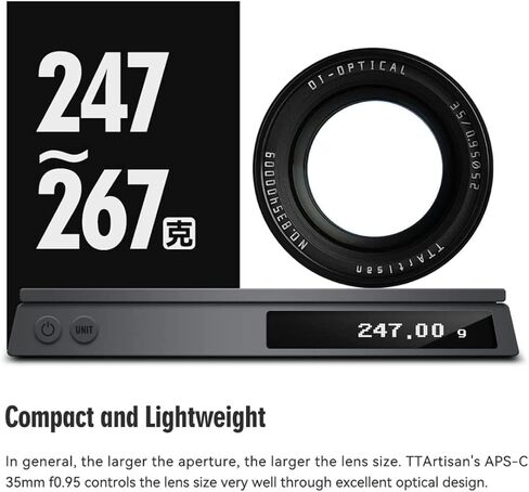TTArtisan 35mm F0.95 APS-C Large Aperture Manual Focus Mirrorless Cameras Lens Compatible with Canon EOS R RF Mount MIrrorless Cameras R RP R3 R5 R6 R6ii R7 R10 R5C in Kuwait